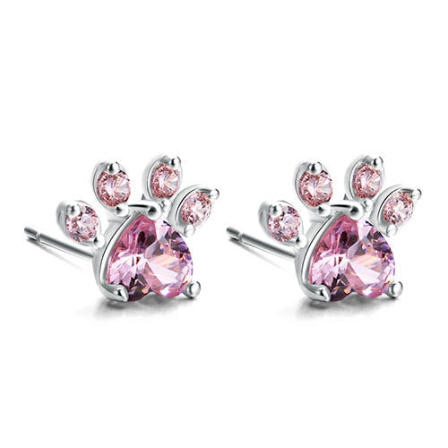 Roséguld Paws Smyckeset – 4 Delar med Zirkonia Hjärta" can be rewritten as:

"Roséguld Paws Smyckeset – 4 Delar med Zirkonia-Hjärta