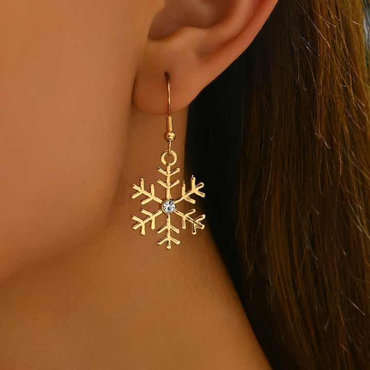 Elegant Snöflinga Örhängen