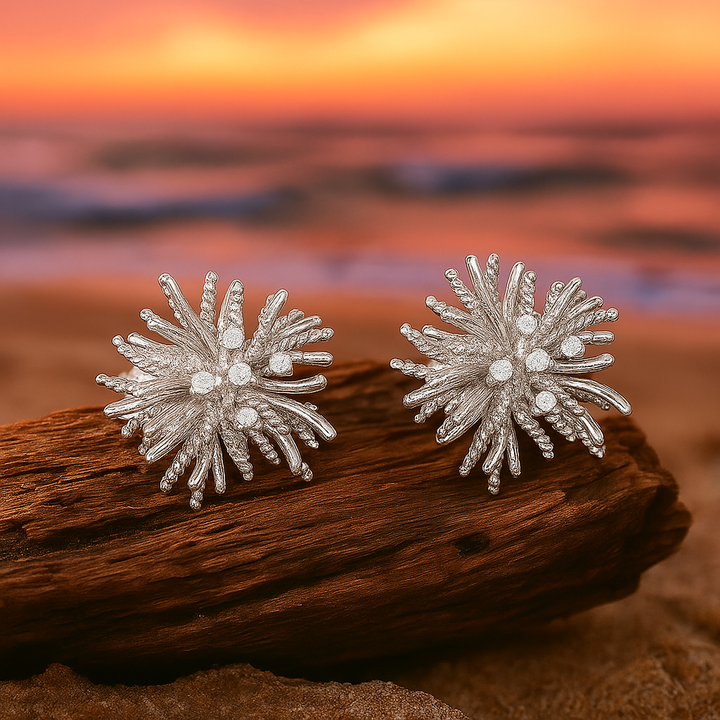 Korallreflekterande Örhängen