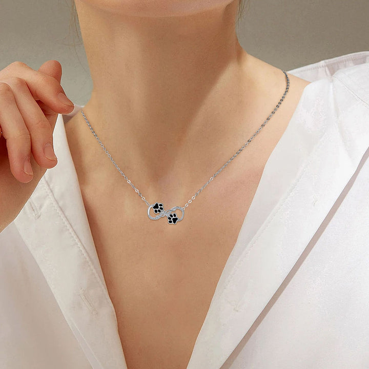 Oändlighetssymbol Halsband med Zirkonia - Hängande Design