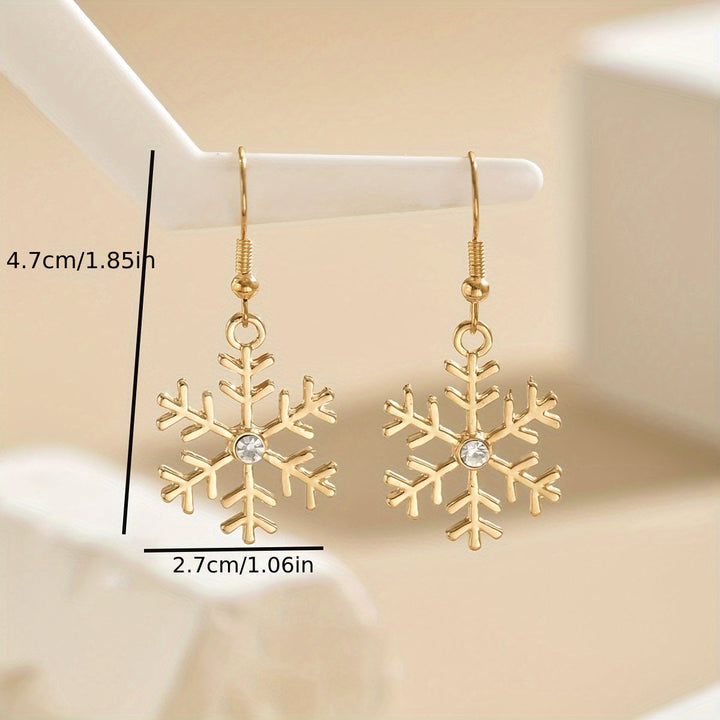 Elegant Snöflinga Örhängen