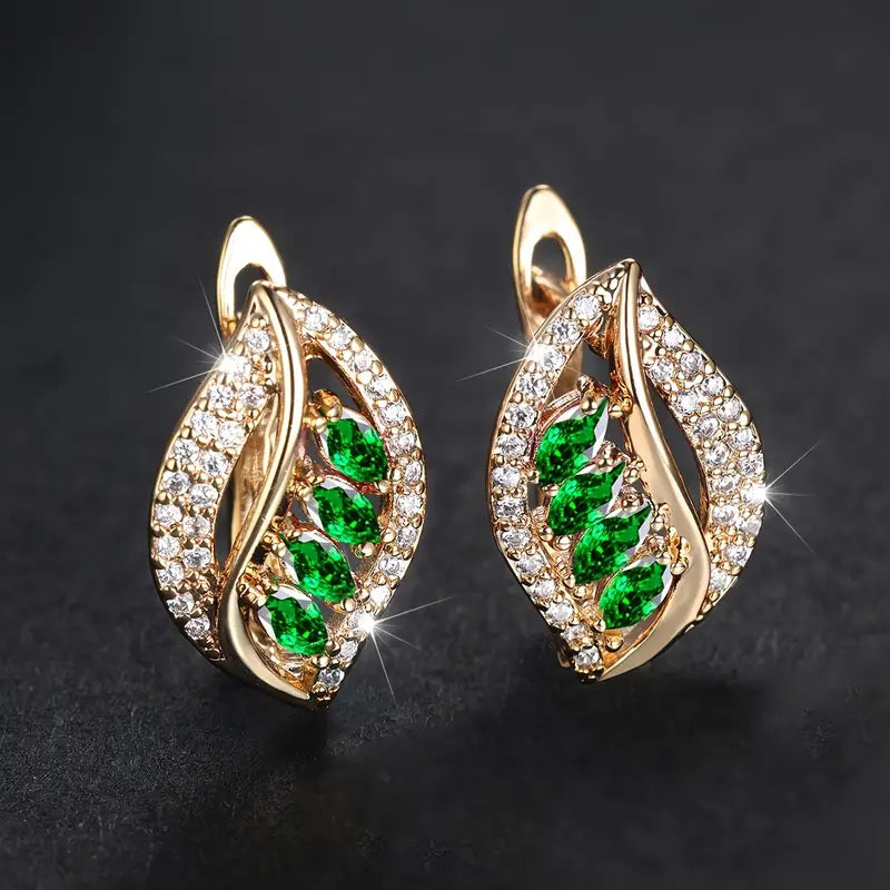 Eleganta Stenörhängen" could be rephrased as "Chic Stone Earrings.