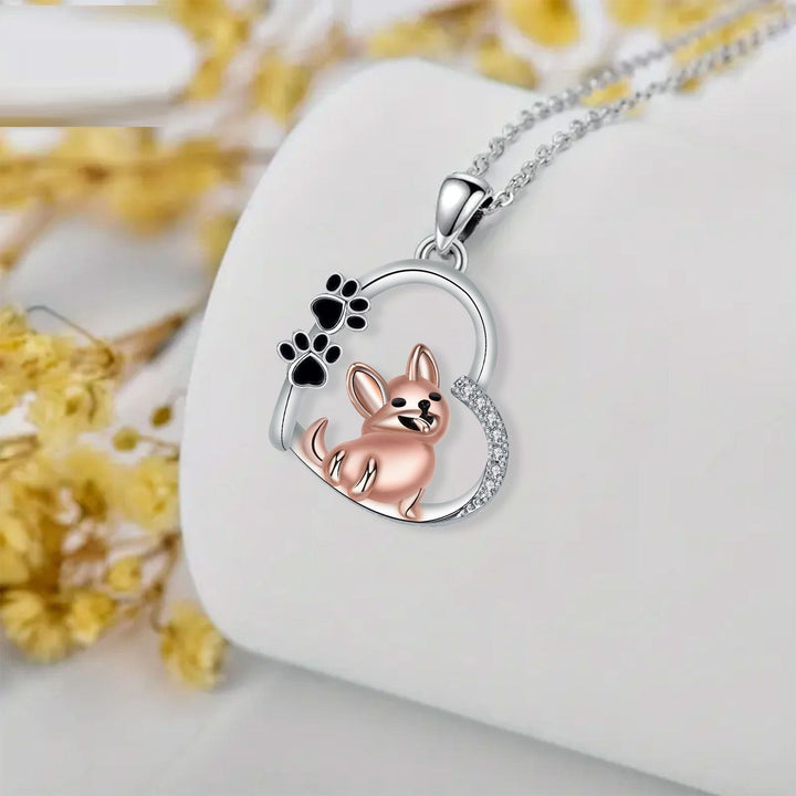 Sött hjärtformat hundhalsband