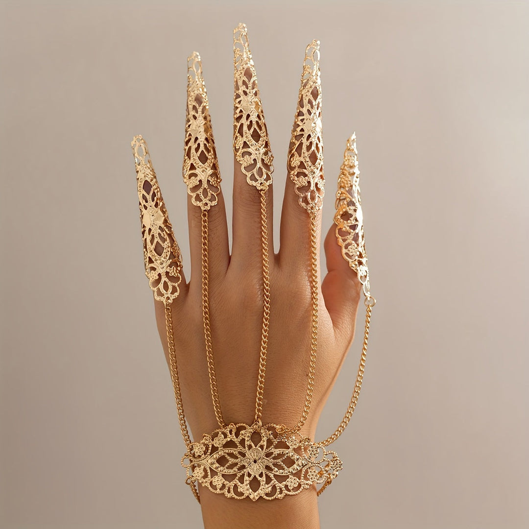 Gold Gothic Lace Bracelet