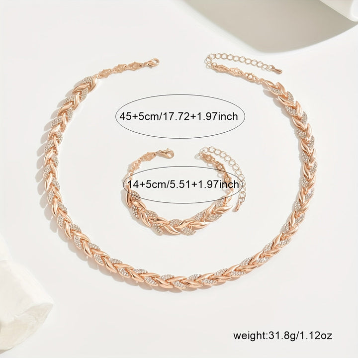 Chic Glass Rhinestone Fish Tail Set