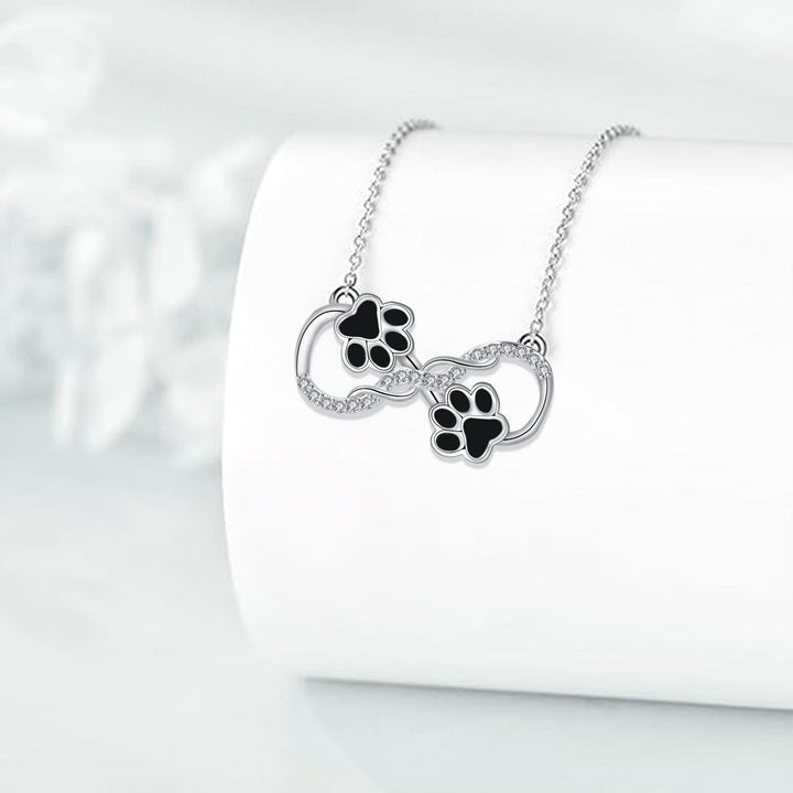 Oändlighetssymbol Halsband med Zirkonia - Hängande Design