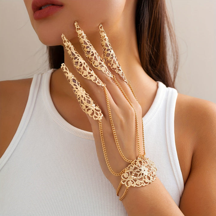 Gold Gothic Lace Bracelet