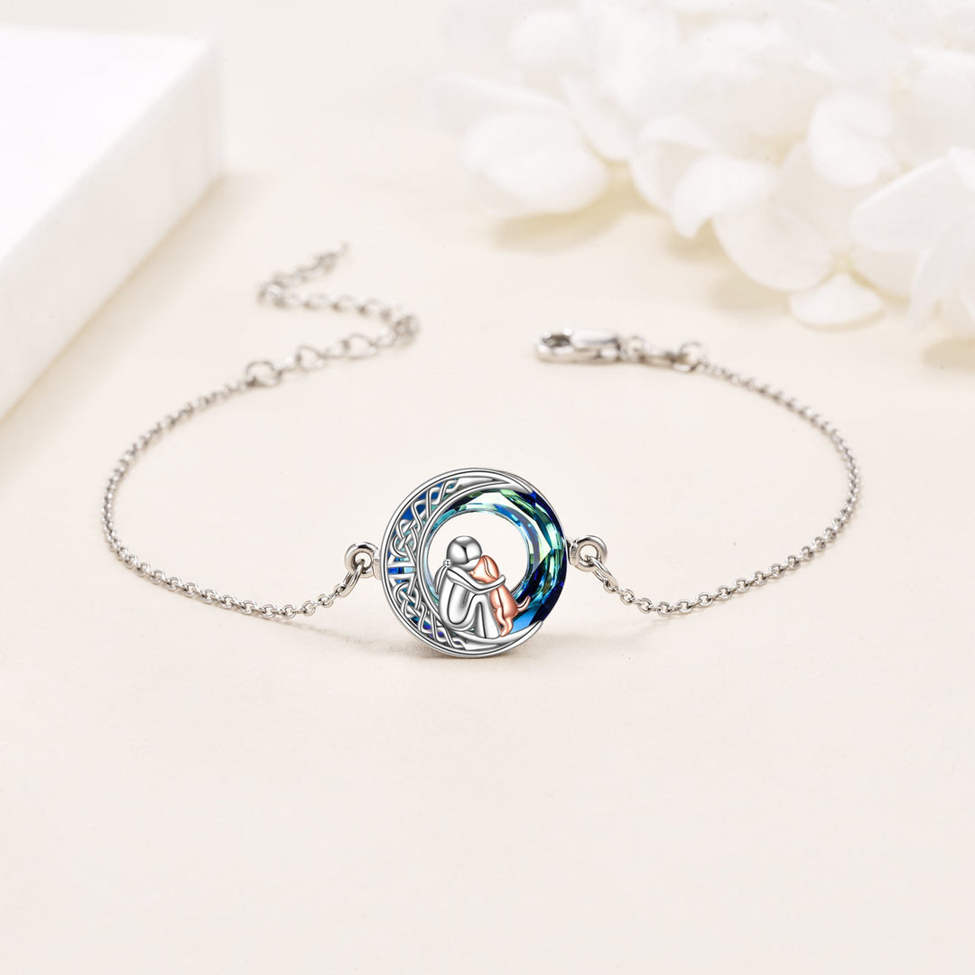 Justerbart hundhalsbandarmband i sterling silver