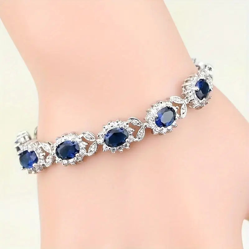 Elegant Safirarmband med Sofistikerad Charm