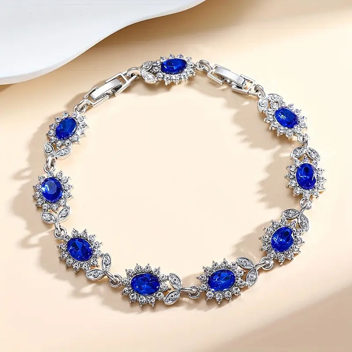Elegant Safirarmband med Sofistikerad Charm