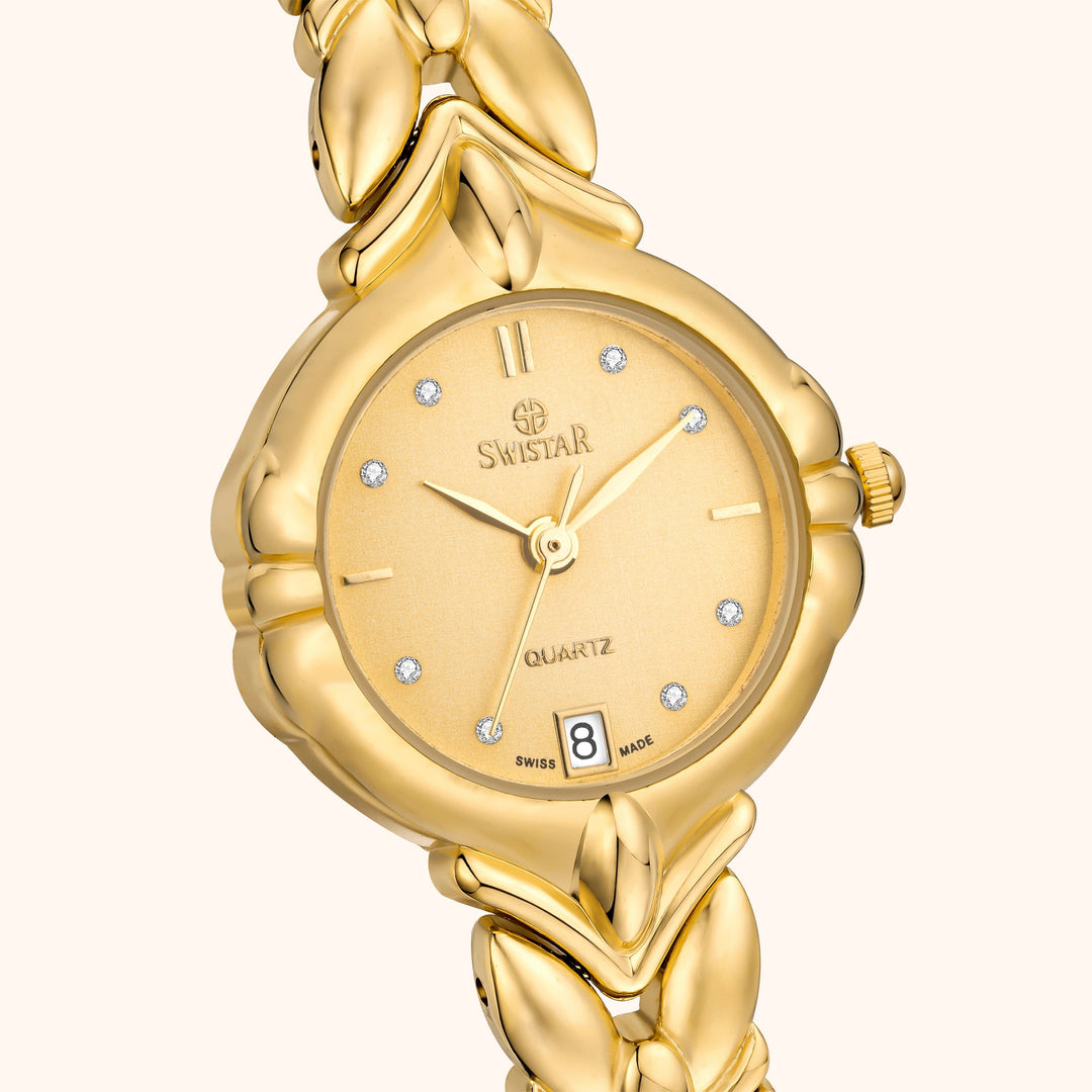 Elegant Guld Grace Klocka