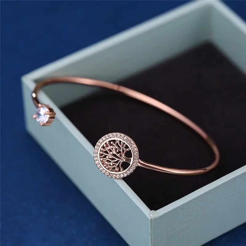 Tidlöst Justerbart Armband med Livets Träd