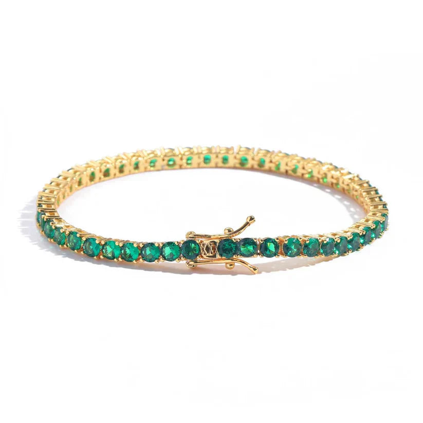 Gold-Green Emerald Bracelet