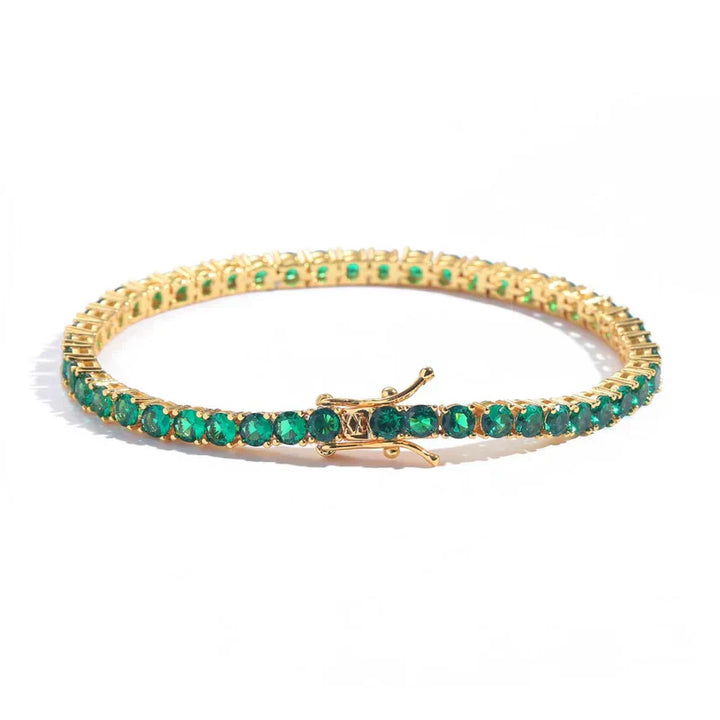 Gold-Green Emerald Bracelet