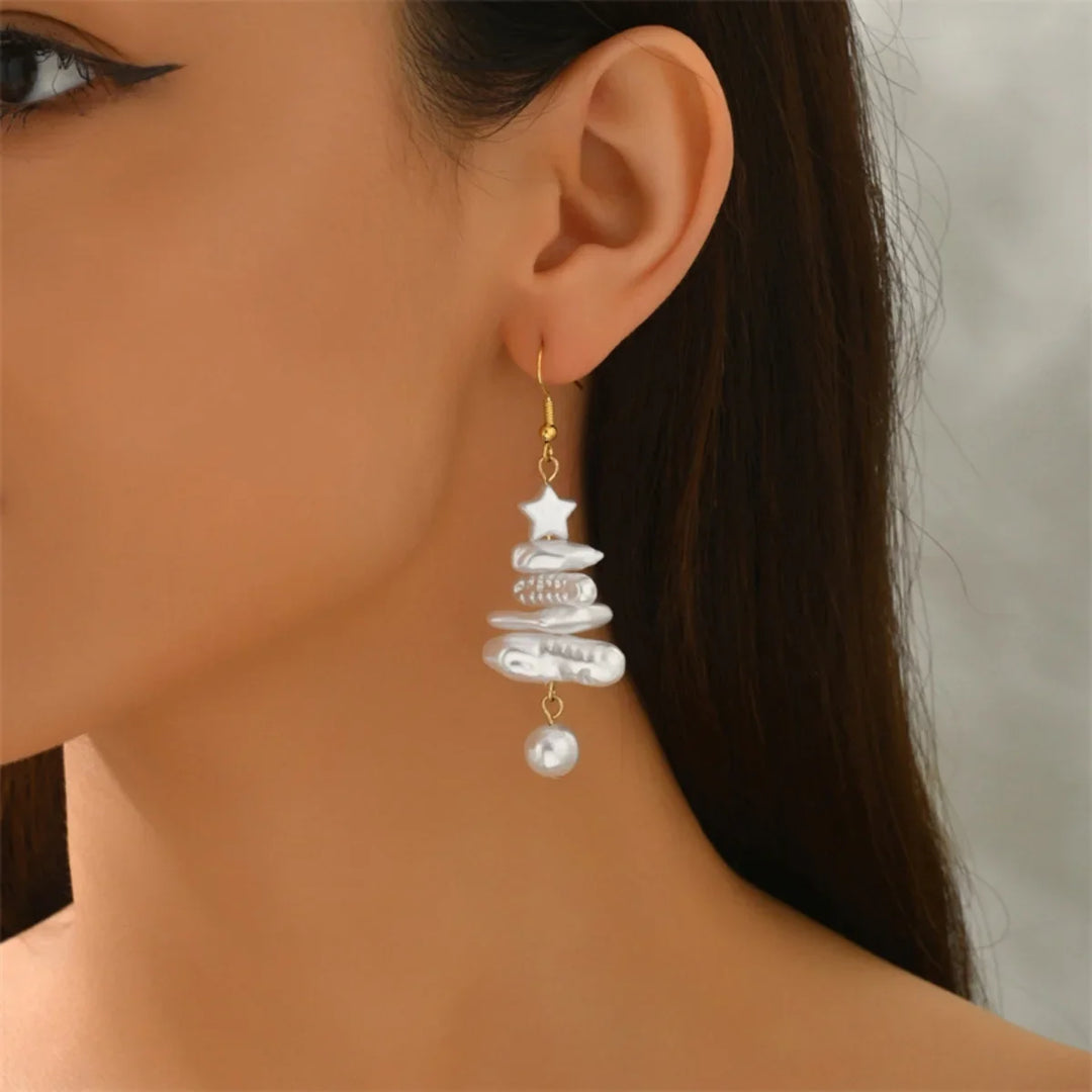 Classic Baroque Pearl Christmas Ornaments