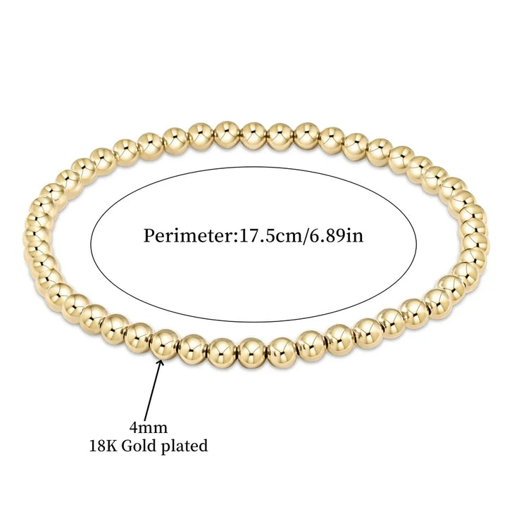 Elegant 18K Gold Turquoise Pearl Bracelet