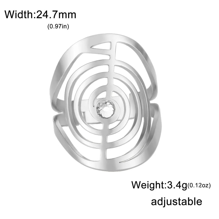 Spiral Gemstone Ring