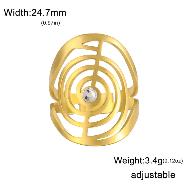 Spiral Gemstone Ring