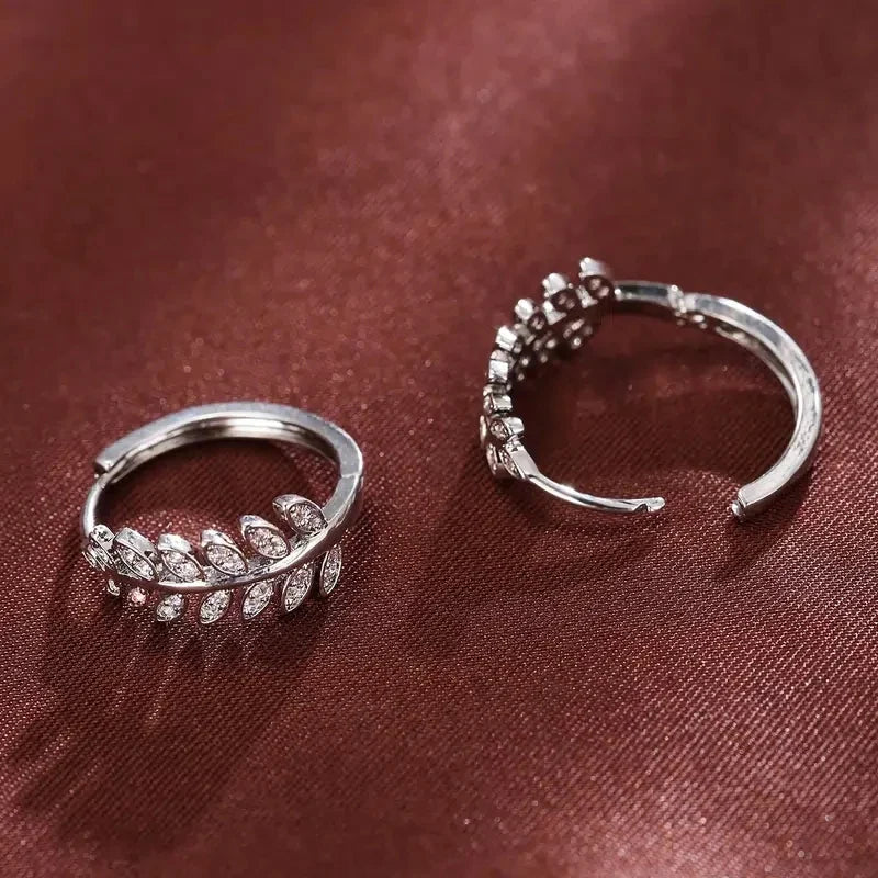 Eleganta Kristallblad Hängande Örhängen