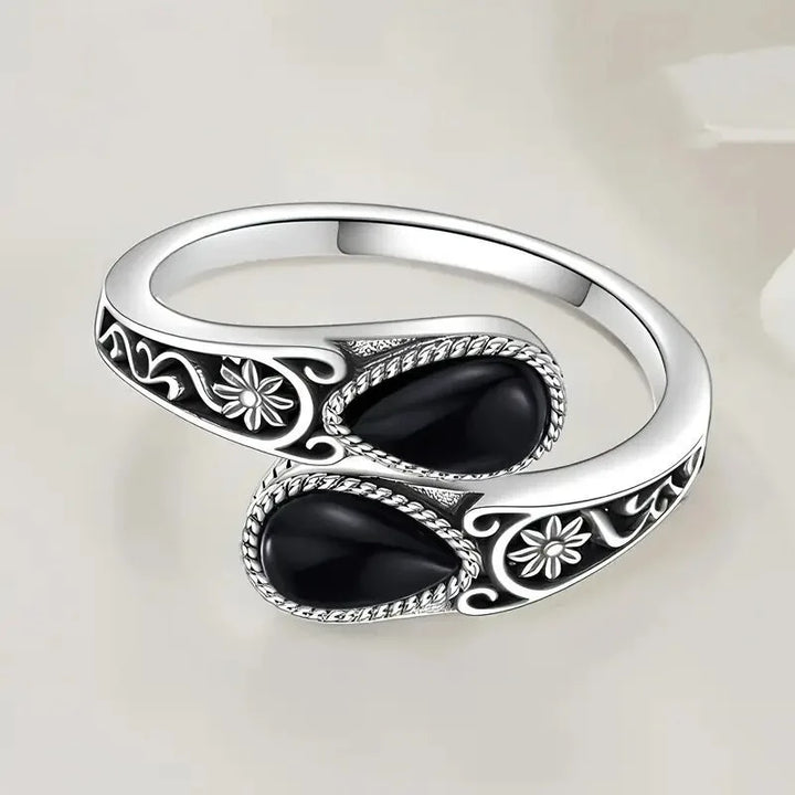 Chic Moonstone Flower Ring