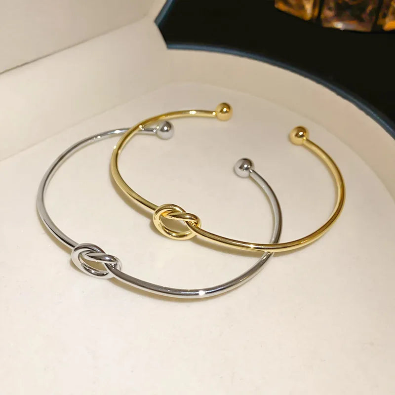Retro Vevad Twist Armband i Rostfritt Stål