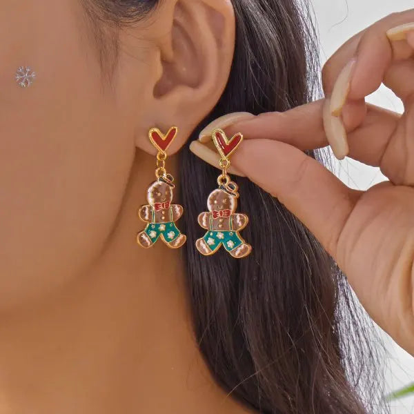 Eleganta Kristall Snöflinge Pärldropp Örhängen