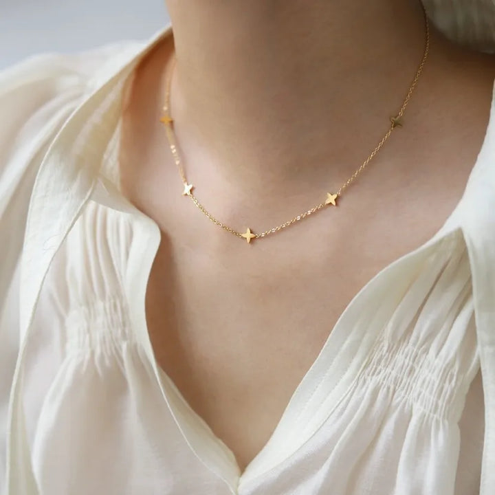 Gold Star Charm Necklace