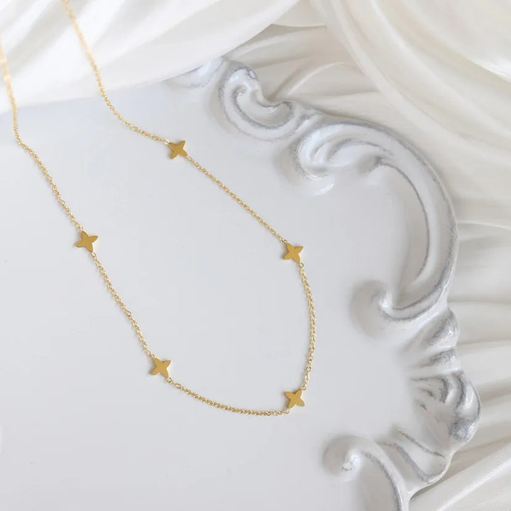 Gold Star Charm Necklace
