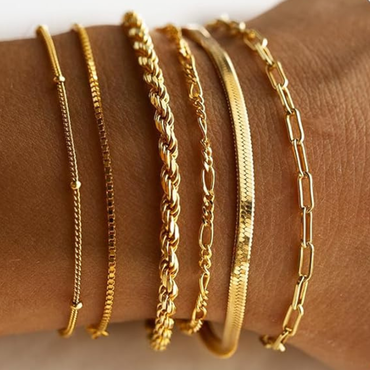 Isabella Vernetta Gold Bracelet Set