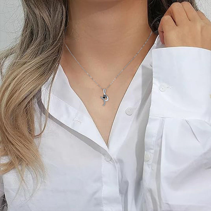 Charmigt Tassavtryck Hänge Halsband