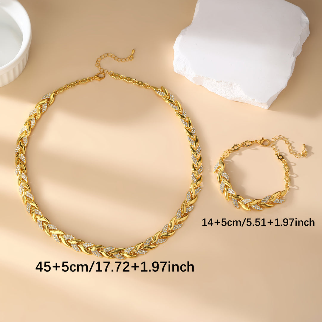 Chic Gyllene Fiskstjärt Set
