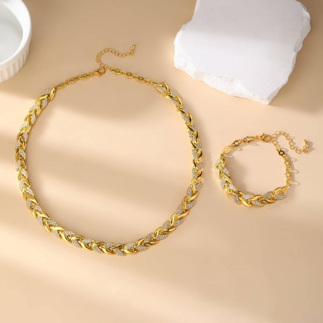 Chic Gyllene Fiskstjärt Set