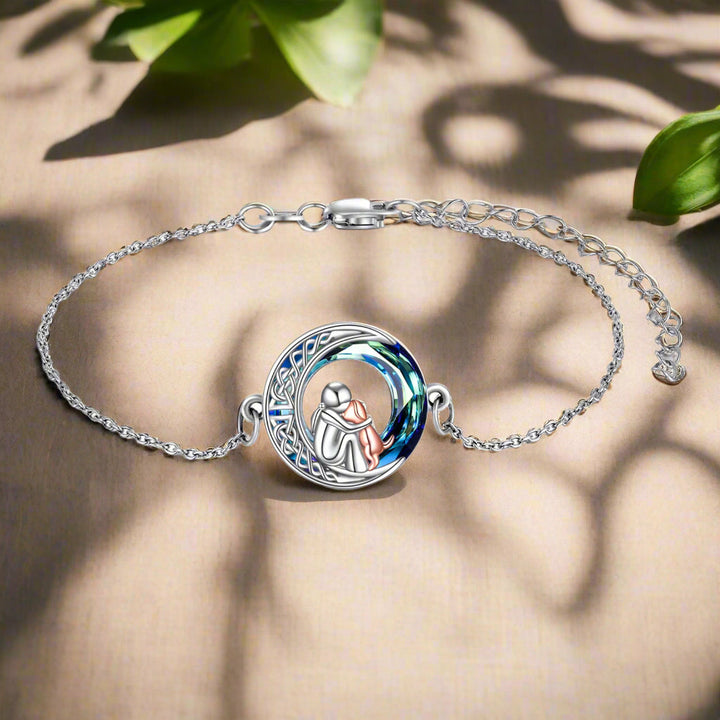 Justerbart hundhalsbandarmband i sterling silver