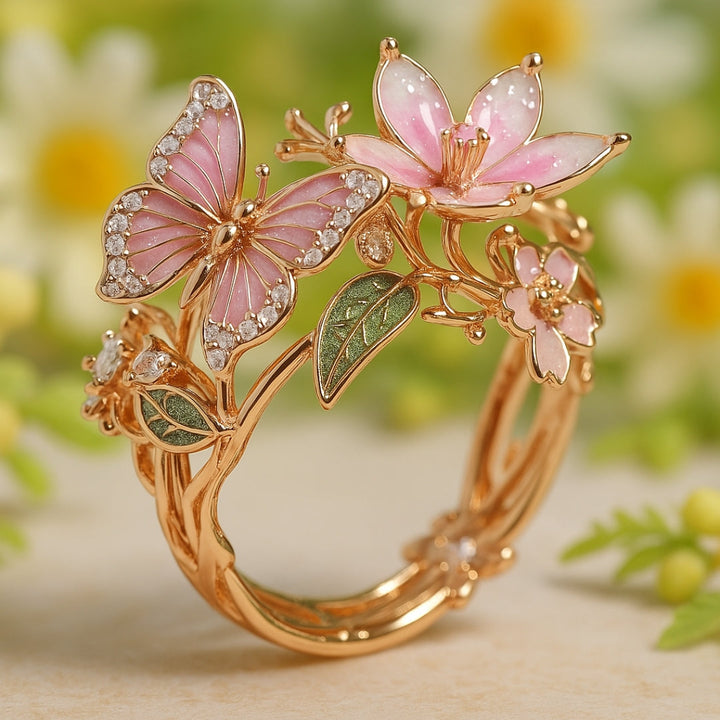 Natur Klar Butterfly Zirconia Ring