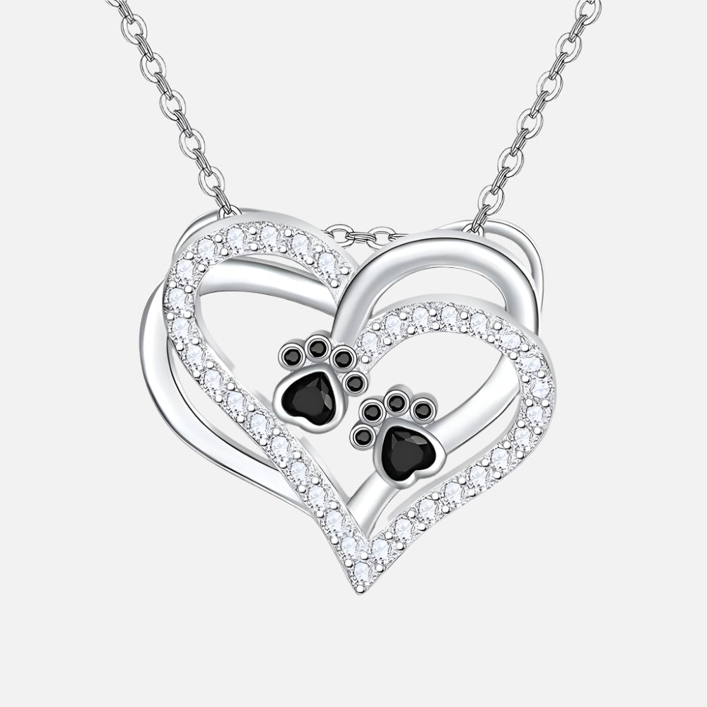 Hjärta Halsband med Zirkonia från Hundtass
